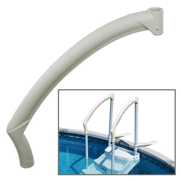 CROSSDESIGN Beige Pearl Handrail Fit for Above Ground BiltMor Swimming Pool Ladder Step