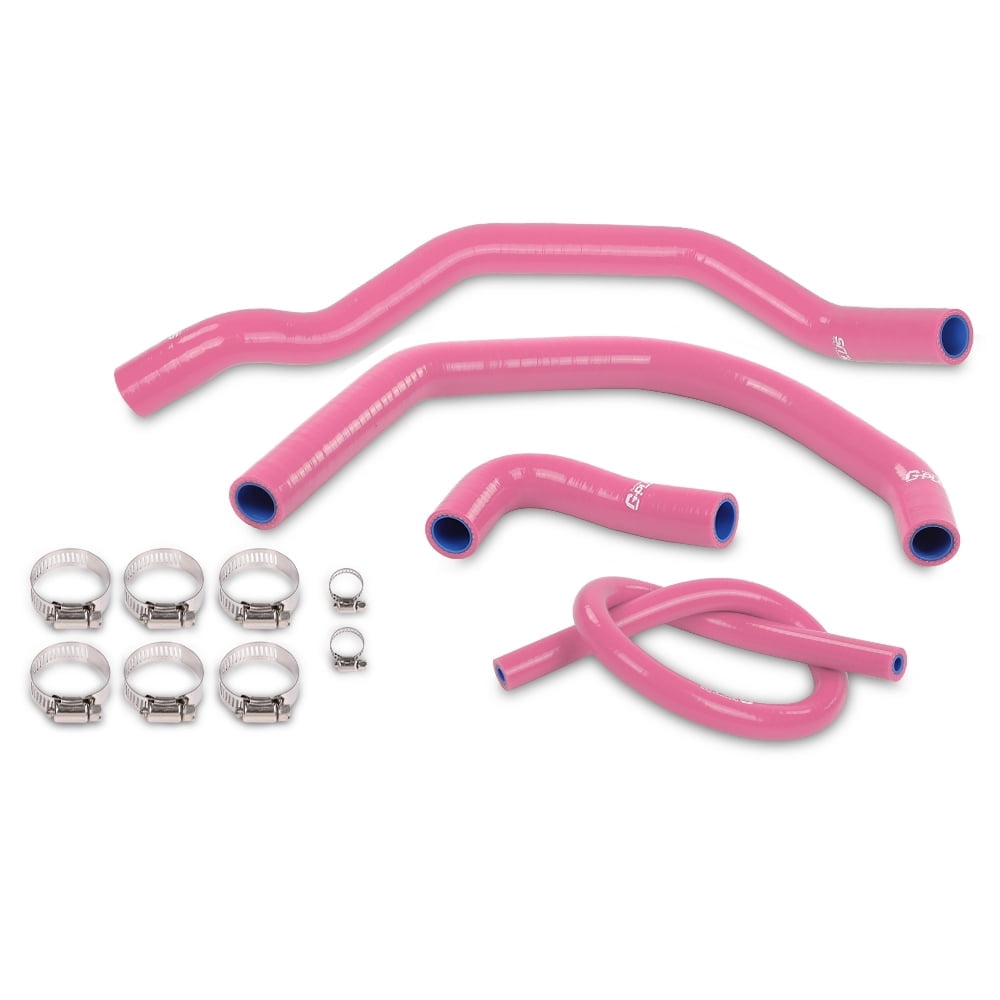 CROSSDESIGN Pink Silicone Radiator Hose Kit Fit for Yamaha Banshee 350 ...