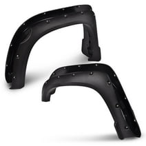 CROSSDESIGN Pocket Rivet Style Fender Flares Fit for Toyota Tundra 2014-2017 Wheel Cover Protector