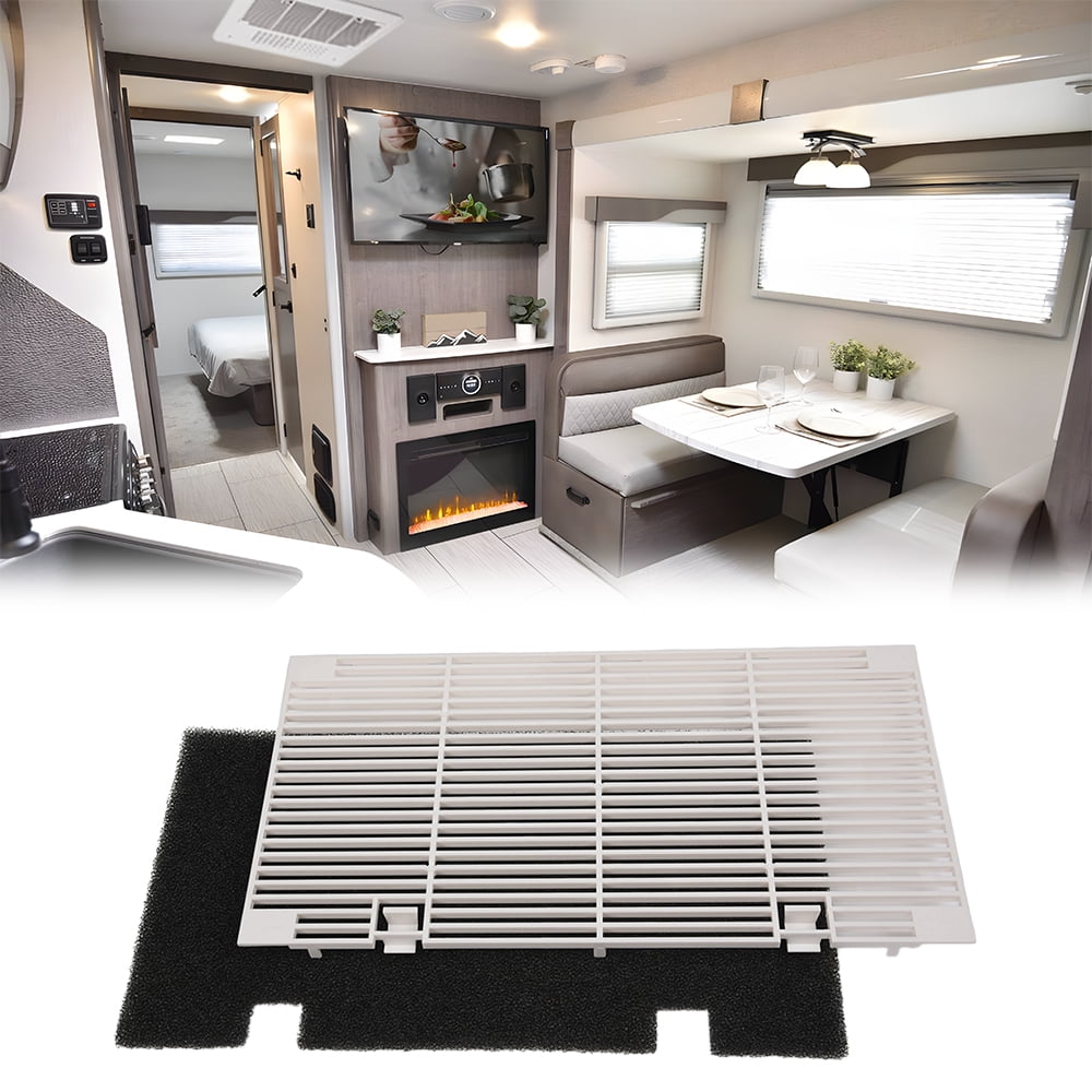 RV Air Conditioner Grille Replacement With Filter - Fits Dometic 3104928.019, ABS/PP Plastic, Easy Clean