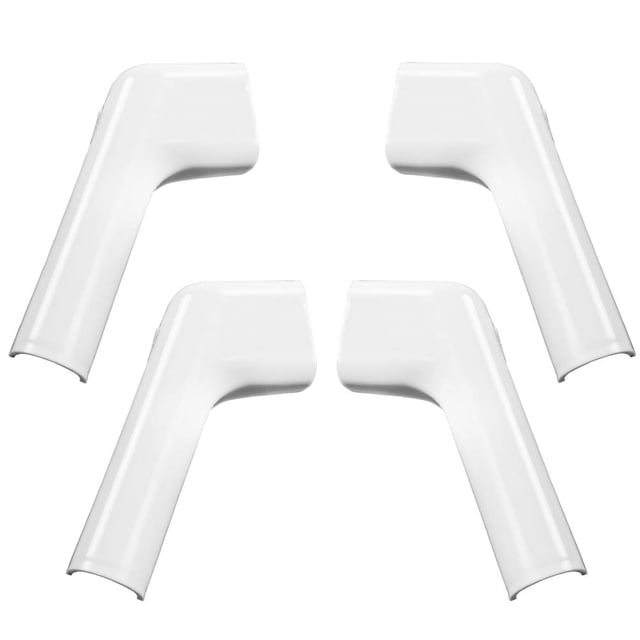 New White RV Rain Gutter Spout Long Version Left And Right 4PCS - Foto 4