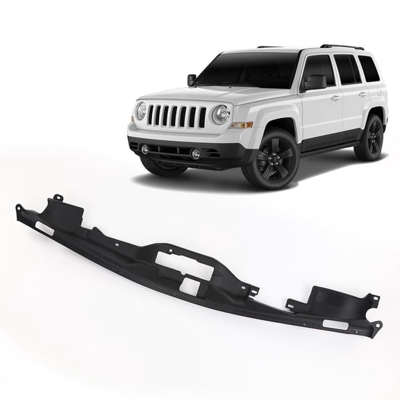CROSSDESIGN Black Radiator Support Cove Upper Fit for Jeep Patriot 2011-2017