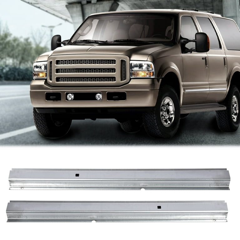 CROSSDESIGN Rear Rocker Panel Left&Right Fit for Ford Excursion 2000-2005  Silver