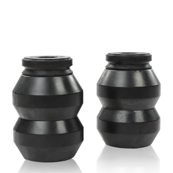 CROSSDESIGN Black Rear Suspension Helper Spring Kit Fit for Chevy Silverado 2500HD 3500 3500HD/GMC Sierra 2500HD 3500HD 2011-2019