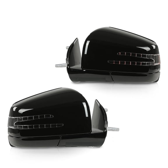 CROSSDESIGN Rear View Side Mirror Assembly Black Left & Right Fit for Benz M GL Class ML63 ML350 ML300 ML500 W164 X164 GL350 GL450 GL550 2005-2011 1648105193, 1648104693