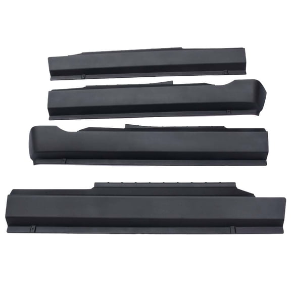 CROSSDESIGN Rocker Panel Guard Sill Trim Fit for Dodge Ram 1500 2500 3500 2010-2018 Black