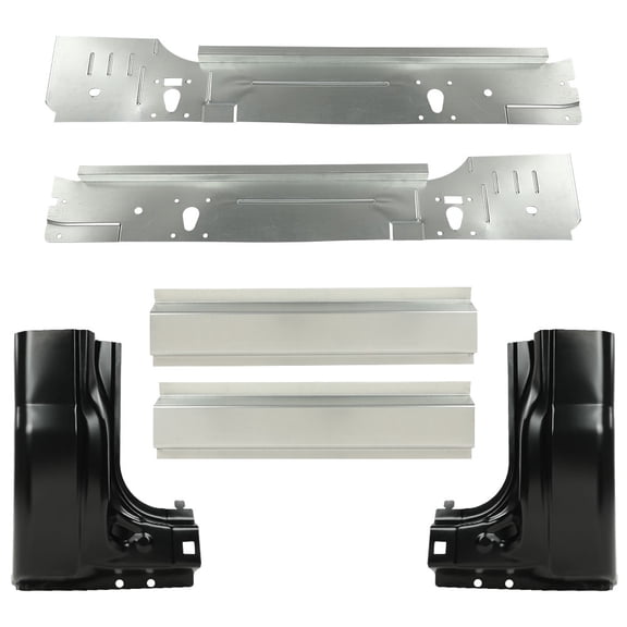 CROSSDESIGN Rocker Panel Inner & Cab Kit Fit for Ford Super Duty 1999-2016