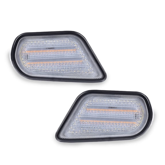 CROSSDESIGN Side Marker Corner Parking Lights Turn Signals Smoky Fit for 1998-2002 Pontiac Firebird Trans Am