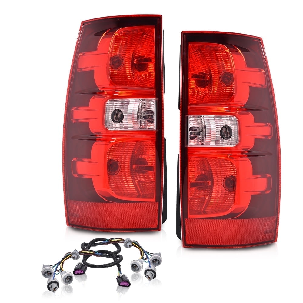 CROSSDESIGN Tail Light Fit for 2007-2014  Chevrolet Tahoe Suburban 1500 2500
