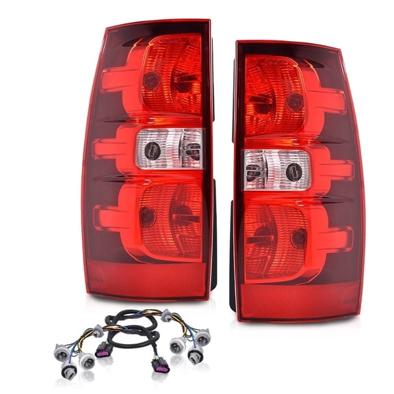 CROSSDESIGN Tail Light Fit for 2007-2014 Chevrolet Tahoe Suburban 1500 2500
