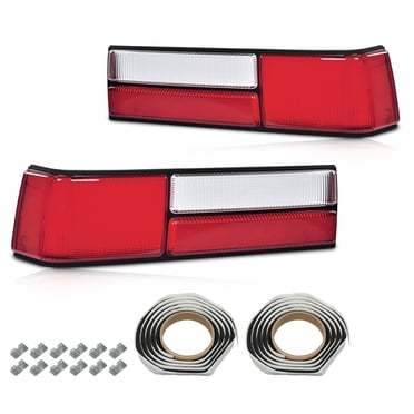 DEPO Left & Right Tail Light Set For 1993-1997 Ford Ranger – Red Lens, Black Housing