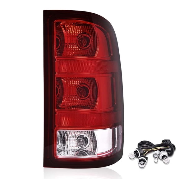CROSSDESIGN Tail Light Brake Lamp Passenger Side Fit for 2007-2013 GMC Sierra 1500 2500 3500 HD