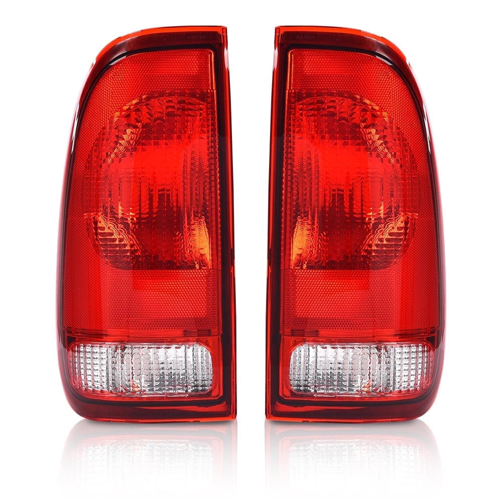 CROSSDESIGN Tail Lights Left &Right Fit for Ford F-150 1997-2003/F-250 F-350 Super Duty 1999-2007