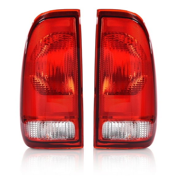 CROSSDESIGN Tail Lights Left &Right Fit for Ford F-150 1997-2003/F-250 F-350 Super Duty 1999-2007