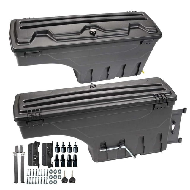 CROSSDESIGN Truck Bed Storage Tool Box Fit for 2002-2018 Dodge Ram 1500 ...