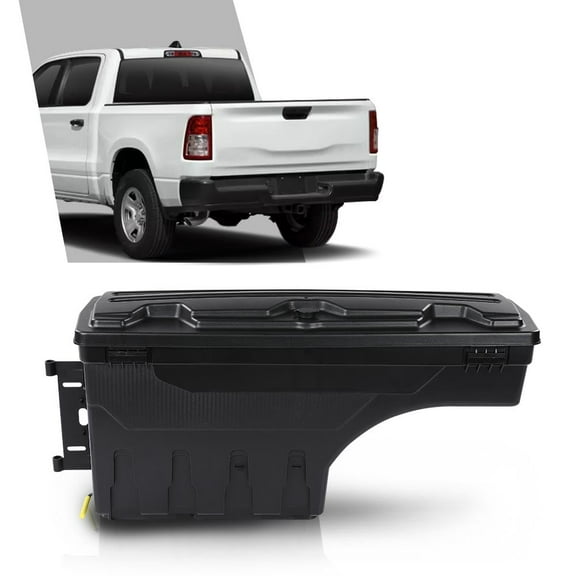 CROSSDESIGN Truck Bed Storage Tool Box Fit for Dodge Ram 1500 2019-2021