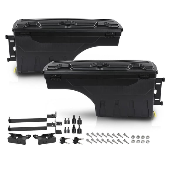 CROSSDESIGN Truck Bed Storage Tool Box Pair Fit For Dodge Ram 1500 2019-2021