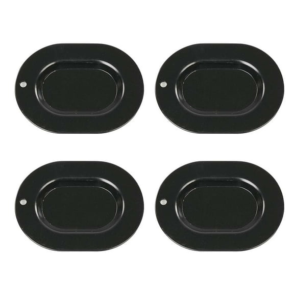 CROSSDESIGN 4PCS Trunk Floor Pan Drain Plug Plate Metal Set Fit for 1967-1977 A-Body Chevelle GTO 442 GS