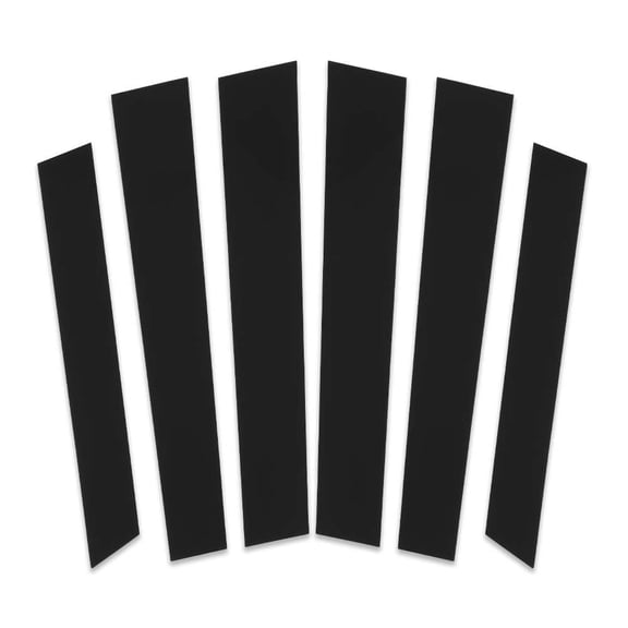 Black 6pcs Window Pillar Posts Set Cover Door Trim Fit for 2007-2011 Honda CRV