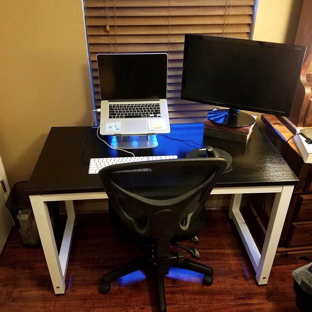 Home Computer Table Desk CROSSDESIGN 47.2“ Wood Computer Desk Table Home Study Desk Office ...