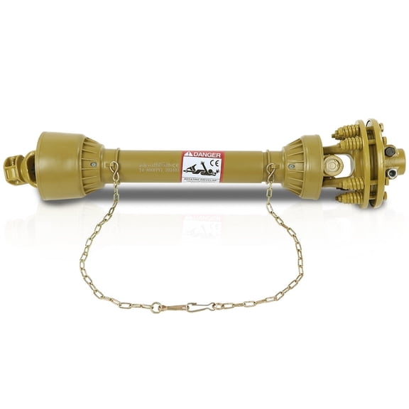 CROSSDESIGN Yellow PTO Drive Shaft 1-3/8"x6 Spline w/Slip Clutch T4 31.5-41"