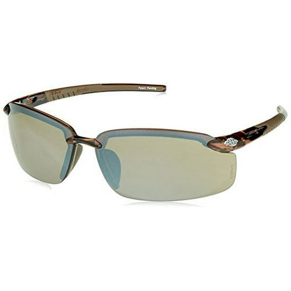 CROSSFIRE29117 Crossfire Brown Safety Glasses, Scratch-Resistant, Frameless