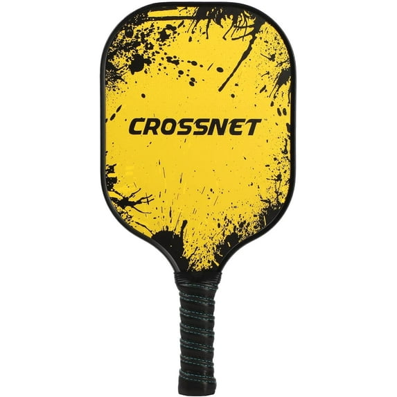 CROSSNET Elite Pickleball Paddle - Fiberglass Face + Polymer Core for Long-Lasting, Non-Stop Play-Lightweight High-Performance Pickle Ball Racket with Non-Slip Grip Handle, Cosmic Splatter