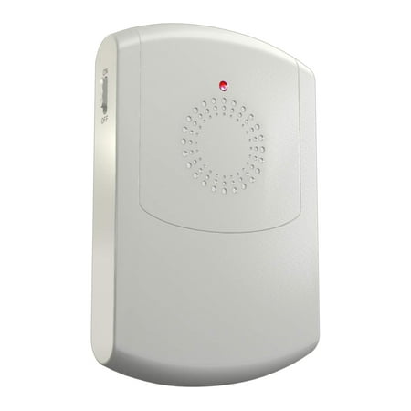 CROSSPOINT Extra Add-On Portable Vibrating Receiver for the Expandable Wireless Multi-Unit Long Range Doorbell Alert System, White