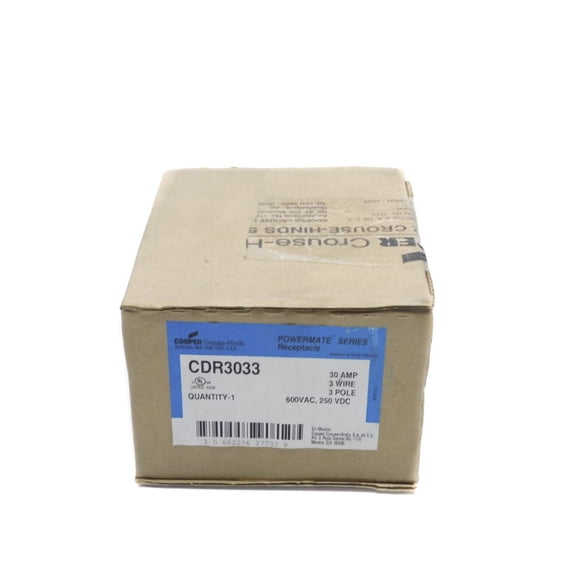 CROUSE HINDS CDR3033 600VAC 30A NSFS