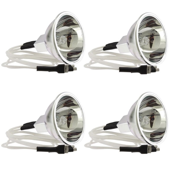 CROUSE-HINDS CH 20624, 62 Watt, MR16, Female Connectors Base Light Bulb (4 Bulbs)