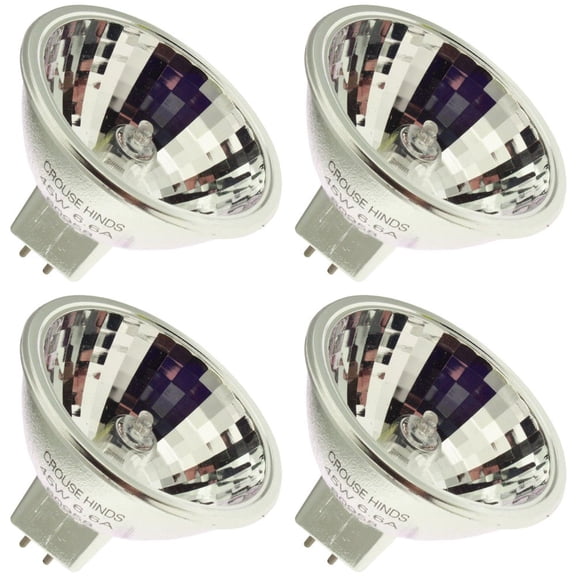 CROUSE-HINDS CH 60958, 45 Watt, MR16, Bi-Pin (G5.3) Base Light Bulb (4 Bulbs)