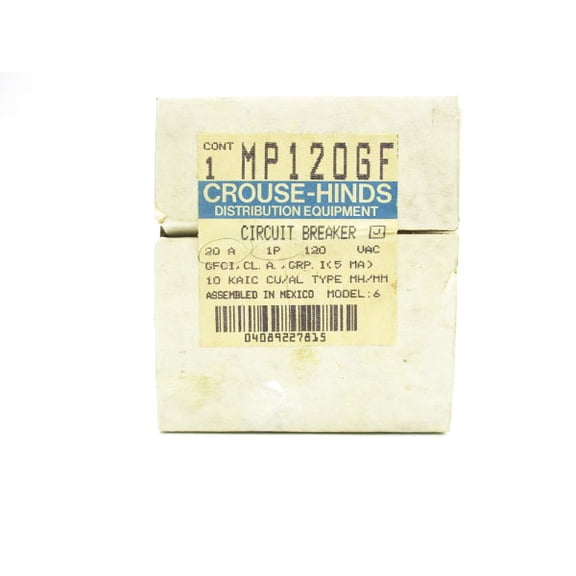 CROUSE HINDS MP120GF 120VAC 20A NSFS