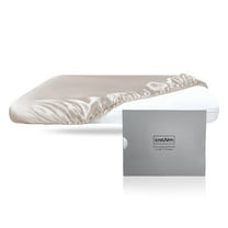 CROUVM 19 Momme 100% Mulberry Silk Pillowcase (Pillow Cap Style)– Standard & Toddler Size (20x26” Fits 13x18”), Easy On/Off for Travel & Home, Cooling Smooth for Hair & Skin, Quick-Dry,Champagne