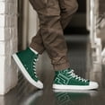 thumbnail image 1 of CROWN BIG TIME GREEN Men’s high top canvas shoes (5.5), 1 of 3