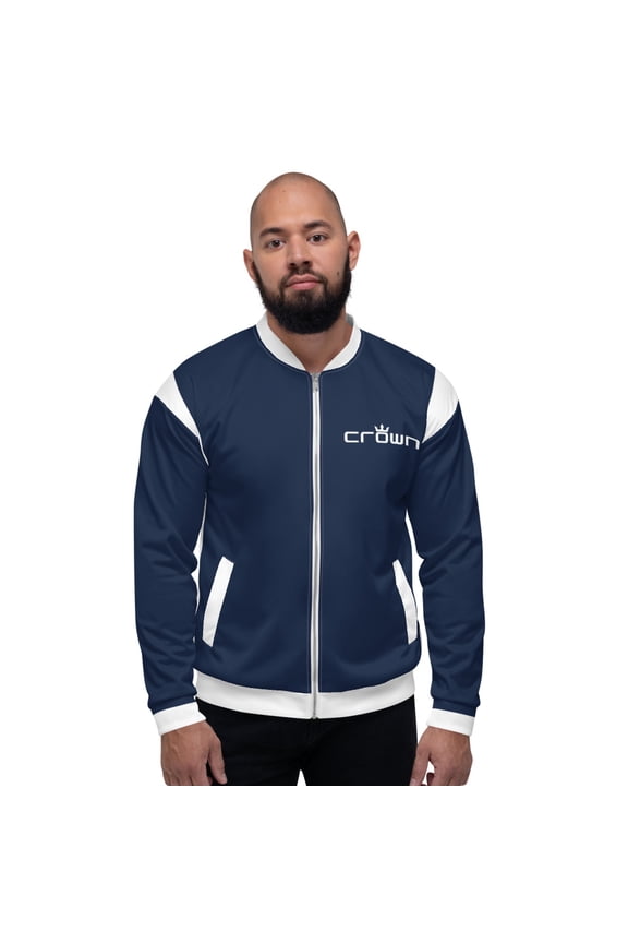 CROWN BIG TIME NAVY Unisex Bomber Jacket (M)