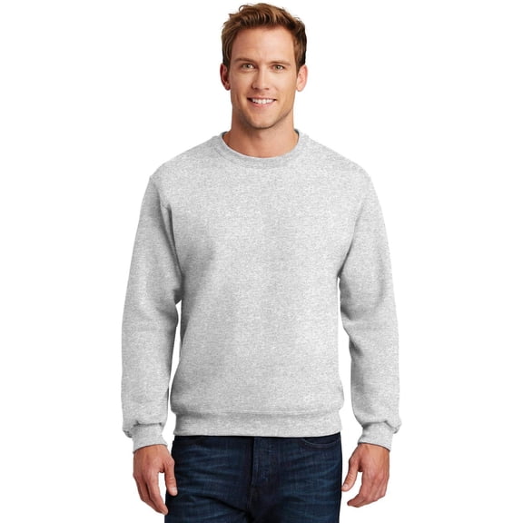 Gildan Unisex Adult Fleece Crewneck Sweatshirt Classic Fit Heavy Blend Pullover Sweater for Men & Women (Ash, 3XL)