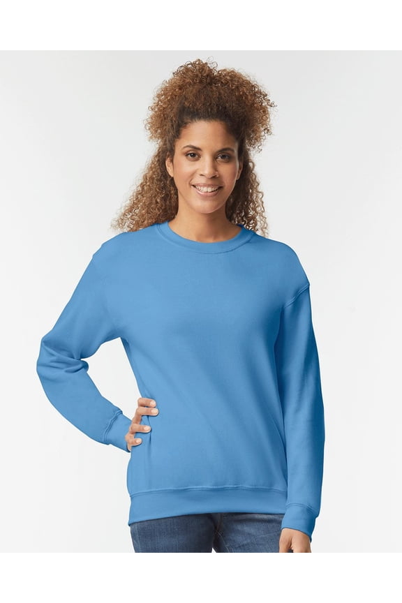Unisex Adult Fleece Crewneck Sweatshirt Classic Fit Heavy Blend Pullover Sweater for Men & Women (Carolina Blue, M)