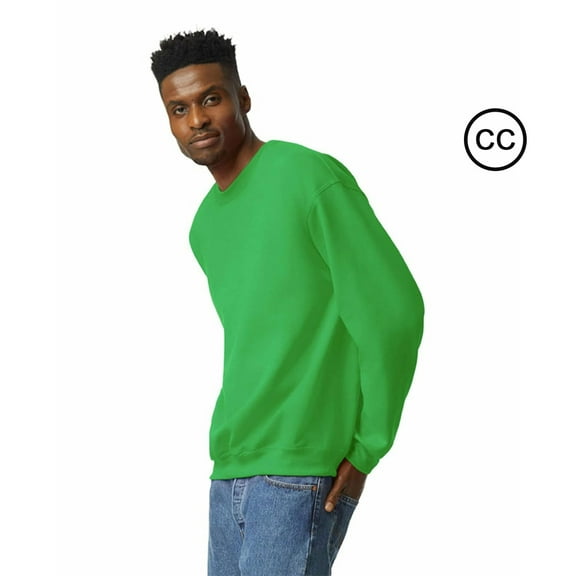 Gildan Unisex Adult Fleece Crewneck Sweatshirt Classic Fit Heavy Blend Pullover Sweater for Men & Women (Irish Green, S)