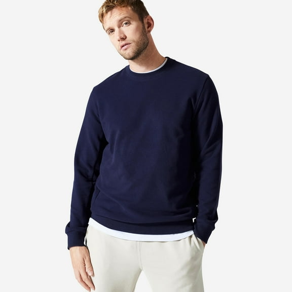 Gildan Unisex Adult Fleece Crewneck Sweatshirt Classic Fit Heavy Blend Pullover Sweater for Men & Women (Navy, M)