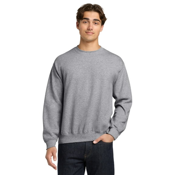 Gildan Unisex Adult Fleece Crewneck Sweatshirt Classic Fit Heavy Blend Pullover Sweater for Men & Women (Sport Grey, S)