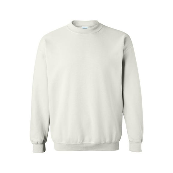 Gildan Unisex Adult Fleece Crewneck Sweatshirt Classic Fit Heavy Blend Pullover Sweater for Men & Women (White, 4XL)