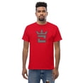 thumbnail image 1 of CROWN DOUBLE GRAY Men's classic tee (Red, 4XL), 1 of 6