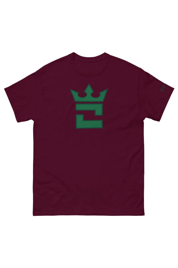 CROWN DOUBLE GREEN Men's classic tee (Maroon, 5XL)