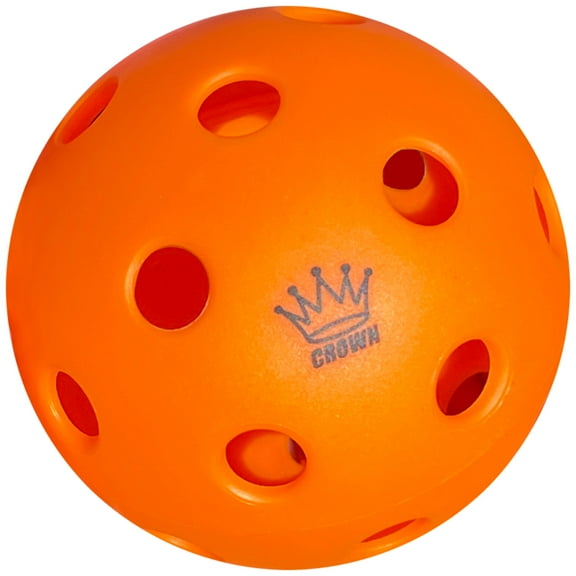 CROWN PICKLEBALL - High-Performance INDOOR Pickleballs (3-PACK TANGERINE)