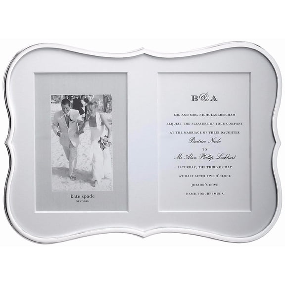 CROWN POINT DOUBLE INVITATION frame 5x7 prints by kate spade new york - 5x7