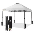 thumbnail image 1 of CROWN SHADES 10x10 Pop Up Canopy Patented Center Lock One Push Instant Outdoor Canopy Tent White, 1 of 10