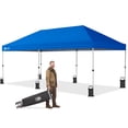 thumbnail image 1 of CROWN SHADES 10x20 Pop Up Canopy Tent Commercial Heavy Duty Tent Outdoor Canopies for Events Parties Weddings Blue, 1 of 8