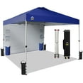 thumbnail image 1 of CROWN SHADES Canopy Tent 10x10 Pop Up Canopy Outdoor Shade with Pockets Sidewall, Easy Up Sun Shelter with One Person Set Up Center Lock Navy Blue, 1 of 8