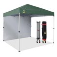 thumbnail image 1 of CROWN SHADES Canopy Tent, 8 x 8 Foot Portable Pop Up Outdoor Shelter with 1 Sidewall, Easy 1 Push Center Lock, UV Protection, and Carry Bag, Forest Green, 1 of 6