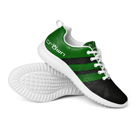 CROWN STRIPES GREEN Men’s athletic shoes (5.5)
